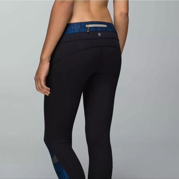 Lululemon Pace Tight 2  Reflective Run Train cropped with 26" inseam, sz 8 - Picture 1 of 6